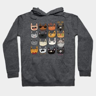 Whimsical cats Hoodie